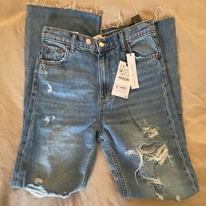 NWT Zara Signature Denim Jeans. The 90’s Full Length size 4